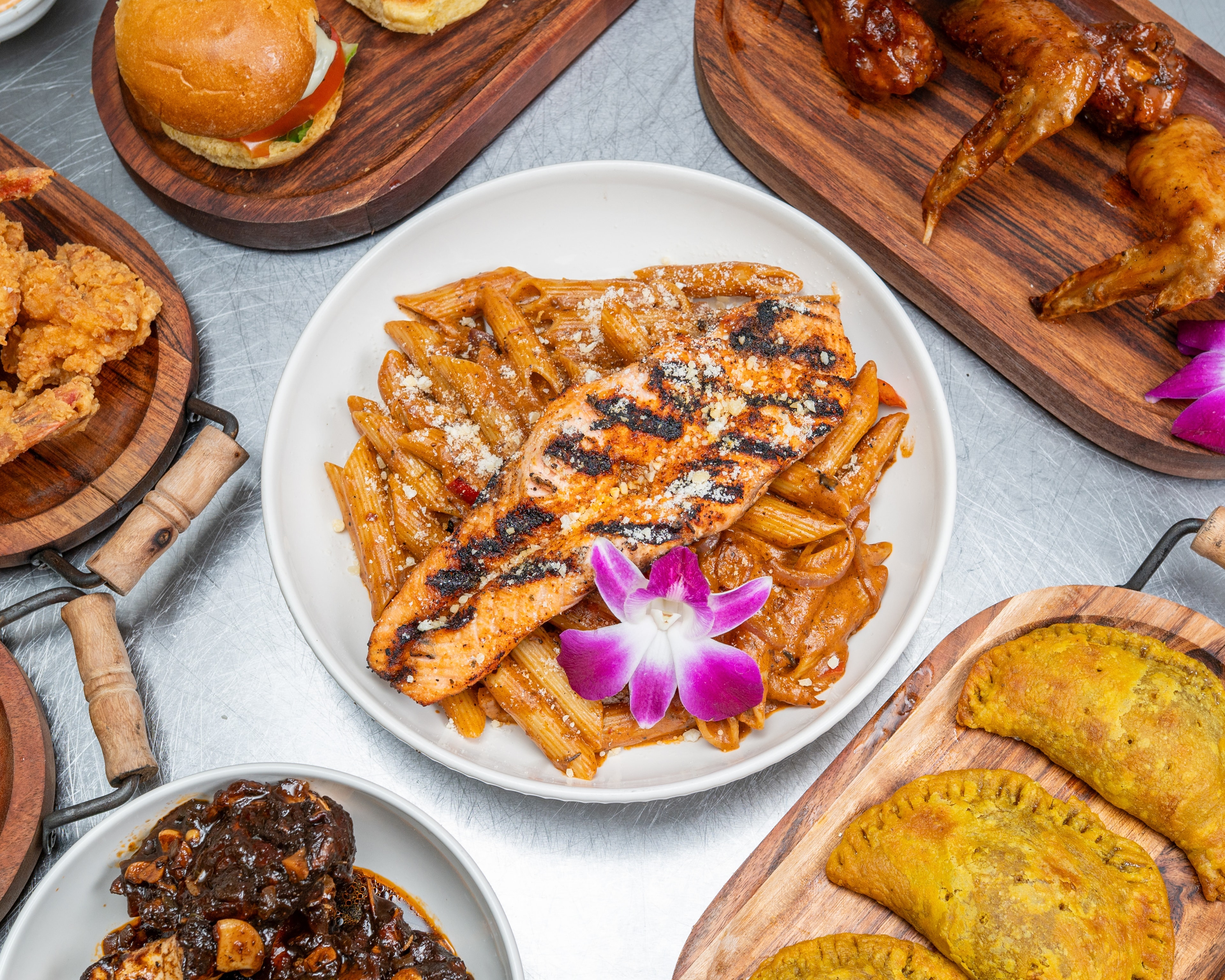 Isle 15 signature dish — Rasta Pasta